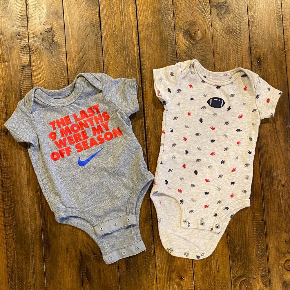 Nike and Carter’s Football Bodysuits